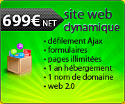 Pack Site Web Dynamique CMS Défilement Ajax Formulaires